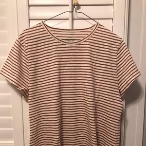 Striped T-Shirt with Subtle Sparkle